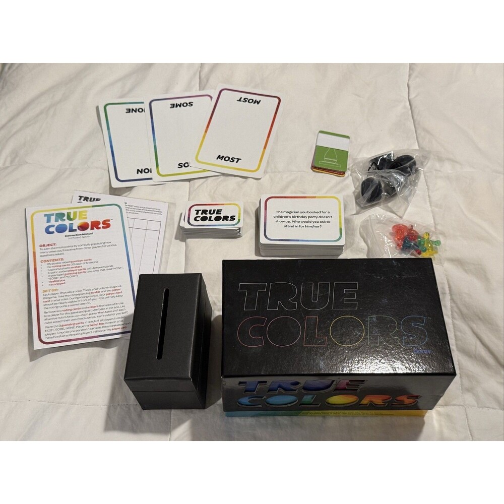 Pressman True Colors Board Game Party Game 2018 English
